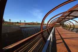 Dos Lagos Bamboo Bridge