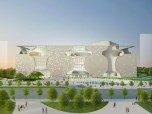 Taichung Metropolitan Opera House, Taichung, Taiwan, exterior rendering.