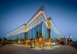 Northwest corner and main library entrance