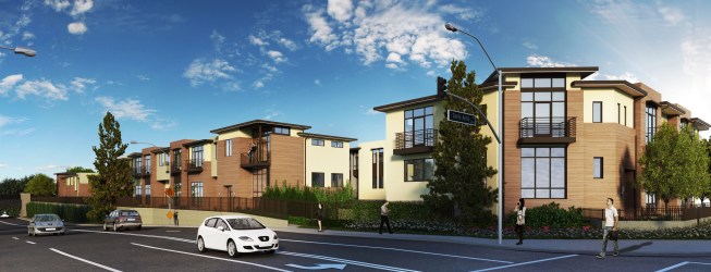 View at the corner of Colorado Blvd and Santa Anita Avenue