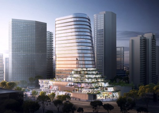 Gemdale Changshou Road, Shanghai designed by Andrew Bromberg at Aedas