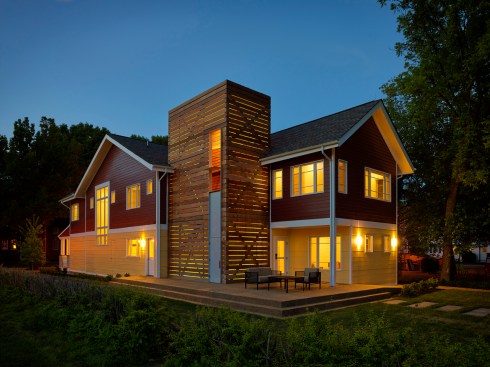 View of house from community patio