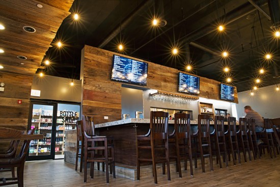 Perspective from Lounge area w/ Bottle shop behind