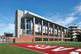 The WSU Cougar Football Complex presents a strong identity and lasting heritage.
