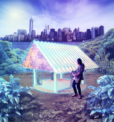 We are hosting a free, month-long gathering open to the public that includes a giant installation, a performance series, and skill-share workshops. It is taking place this summer at Mary Mattingly’s Swale, a floating food forest on the Hudson River.