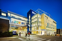 East Tennessee Children’s Hospital in Knoxville light courts were incorporated into the design and planning of the unit, providing daylight to every interior room. They define the neighborhood organizational model for the unit, making the space feel more personal and private and contributing to intuitive wayfinding. BarberMcMurry served as the architect-of-record and Shepley Bulfinch was design architect.
