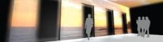 Using lighting design, student Björn Thelen's studio project investigates a way to visually expand the size of an elevator lobby and cab.