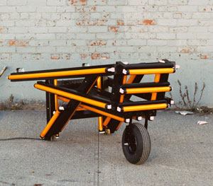 Iván Navarro's Flashlight: I'm not from here. I'm not from there, 2006