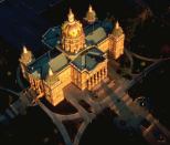The state Capitol's central dome, covered in 23-carat gold, has been regilded twice since the building's 1886 completion.