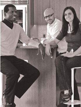 Interface team, left to right: Daimian Hines, Andrew Senderak, Natalie Banaszak (Daniel West, not pictured)