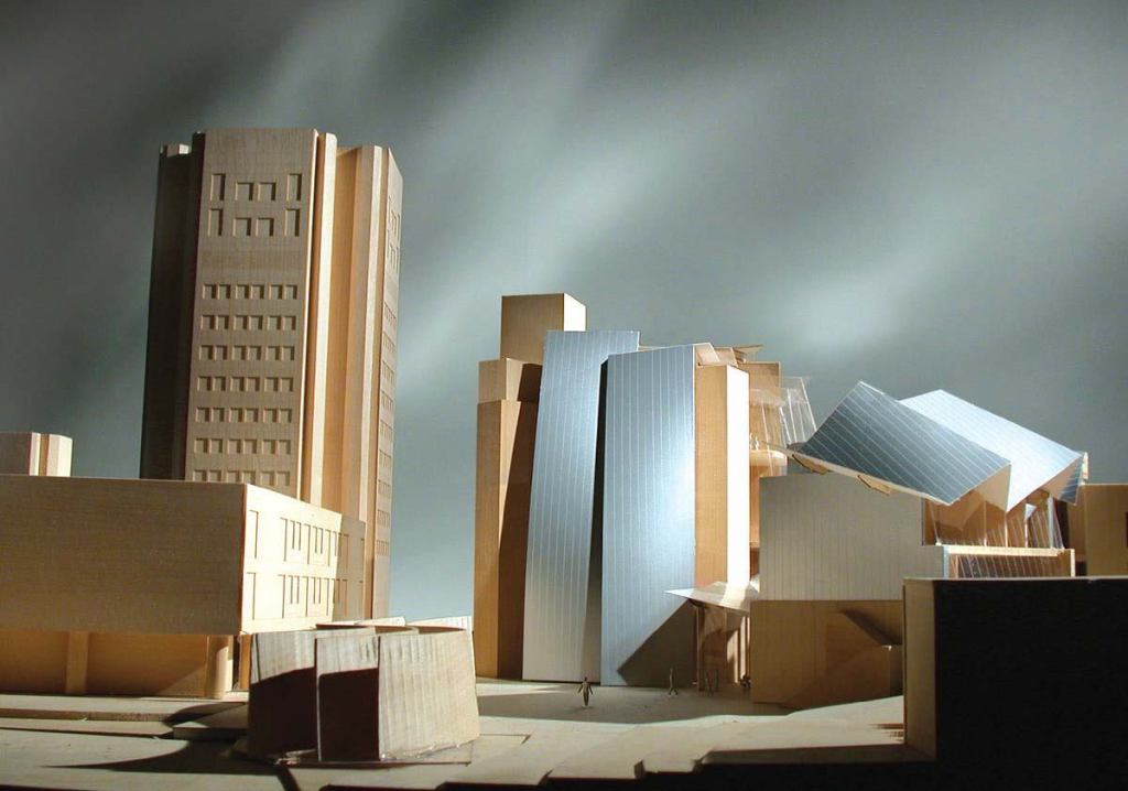 The overlapping steel panels of Princeton's new Peter B. Lewis Science Library, designed by Frank Gehry and currently under construction, will set the building apart from its Collegiate Gothic and high Modernist neighbors on campus.