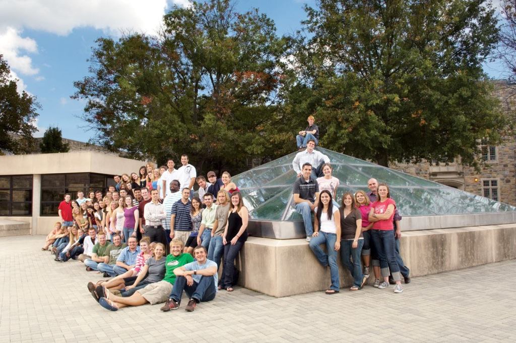 Virginia Tech architecture students on campus.