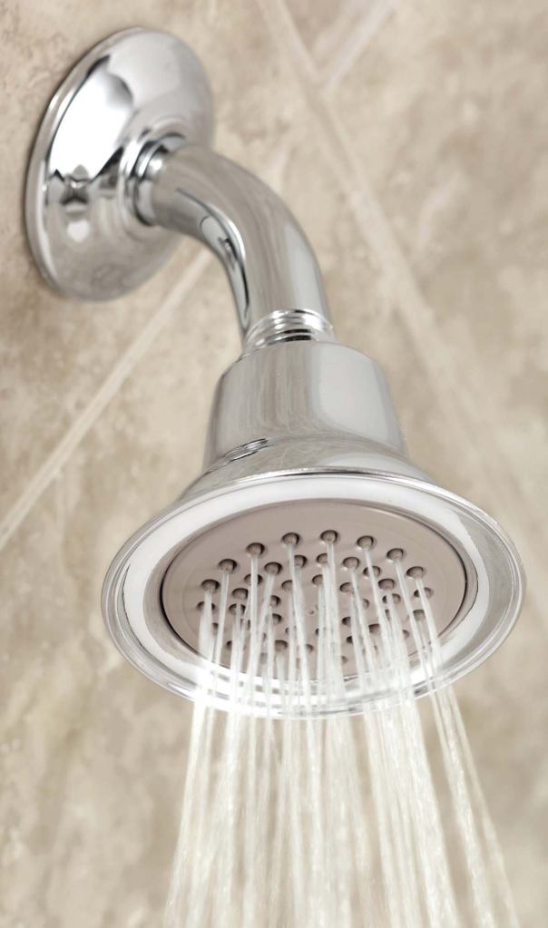 Water-saving showerhead



Moenwww.moen.com

Concentrates water flow to reduce water usage while providing a satisfying shower - Flow rate of 1.75 gallons per minute - Spray formers increase the velocity of the water streams, creating an enveloping spray - Available in chrome, LifeShine brushed nickel, and oil-rubbed bronze finishes