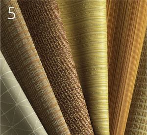 Kaleidoscope CollectionPallas Textileswww.pallastextiles.com

Available in four patterns: Aurora, Chroma, Illusion, and Prism



Each pattern available in multiple colorways



Suitable as up holstery in corporate, hospitality, healthcare, and residential environments



Crypton backing



Between 50,000and 100,000 Wyzenbeek double rubs (depending on style)



Designed by Lori Weitzner