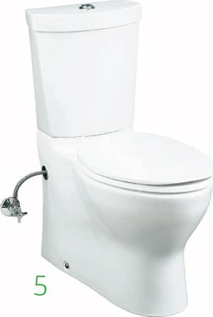 Persuade with Twin Touch



Kohlerwww.kohler.com

Dual-flush toilet with the choice of two water levels: 0.8 gallons or 1.6 gallons



Twobutton actuator integrated into top of tank lid



Carries WaterSense label



Two-piece construction



Used routinely, the 0.8 gallon flush can save a four-person household up to 6,000 gallons of water per year over standard low-flow models