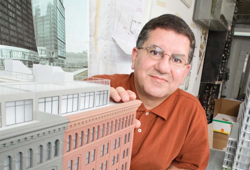 Richard Tenguerian treats architectural model-making as an art form, mixing his own paints and customizing a unique color palette for each client.