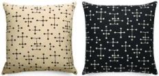 The Dot Pattern, shown here in two colors, has been licensed to Maharam, which uses it in contract textiles. A family-run business for four generations, Maharam has been producing textiles since 1902.