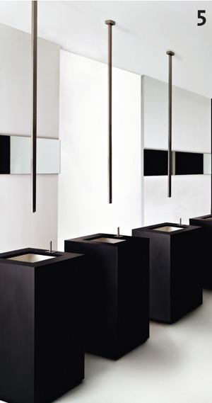 Rettangolo ceiling spout for washbasin

Gessigessi.it

63-inch ceiling spout pours water into sink from above - Uses controls that are wall- or sink-mounted - Chrome or silver finishes