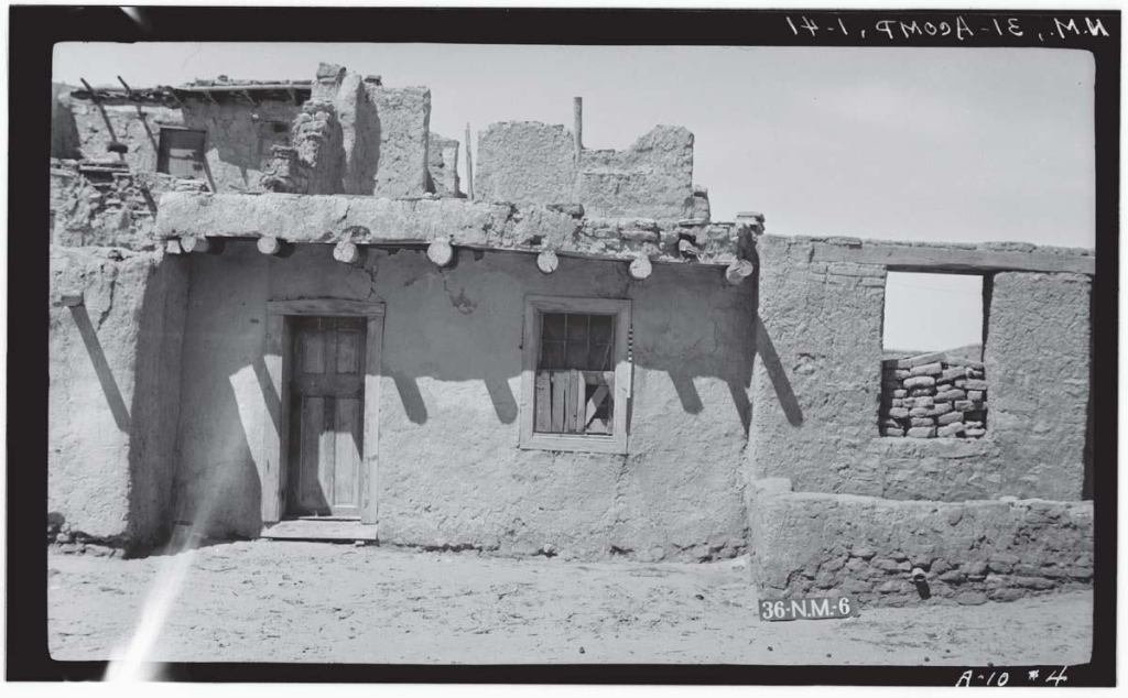 An early HABS employee, M. James Slack, documented Acoma Pueblo in New Mexico—the oldest continuously inhabited community in North America—in 1934.