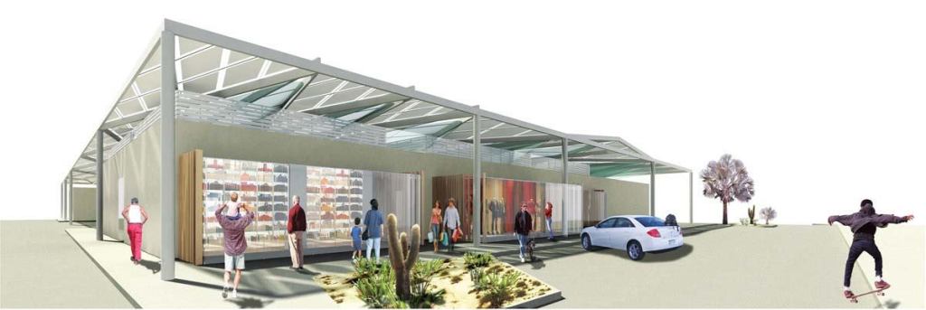 One of 10 winners in the Scottsdale Museum of Contemporary Art's Flip a Strip design competition, entered by Boston-based Studio Luz Architects.