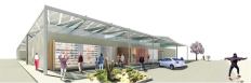 One of 10 winners in the Scottsdale Museum of Contemporary Art's Flip a Strip design competition, entered by Boston-based Studio Luz Architects.