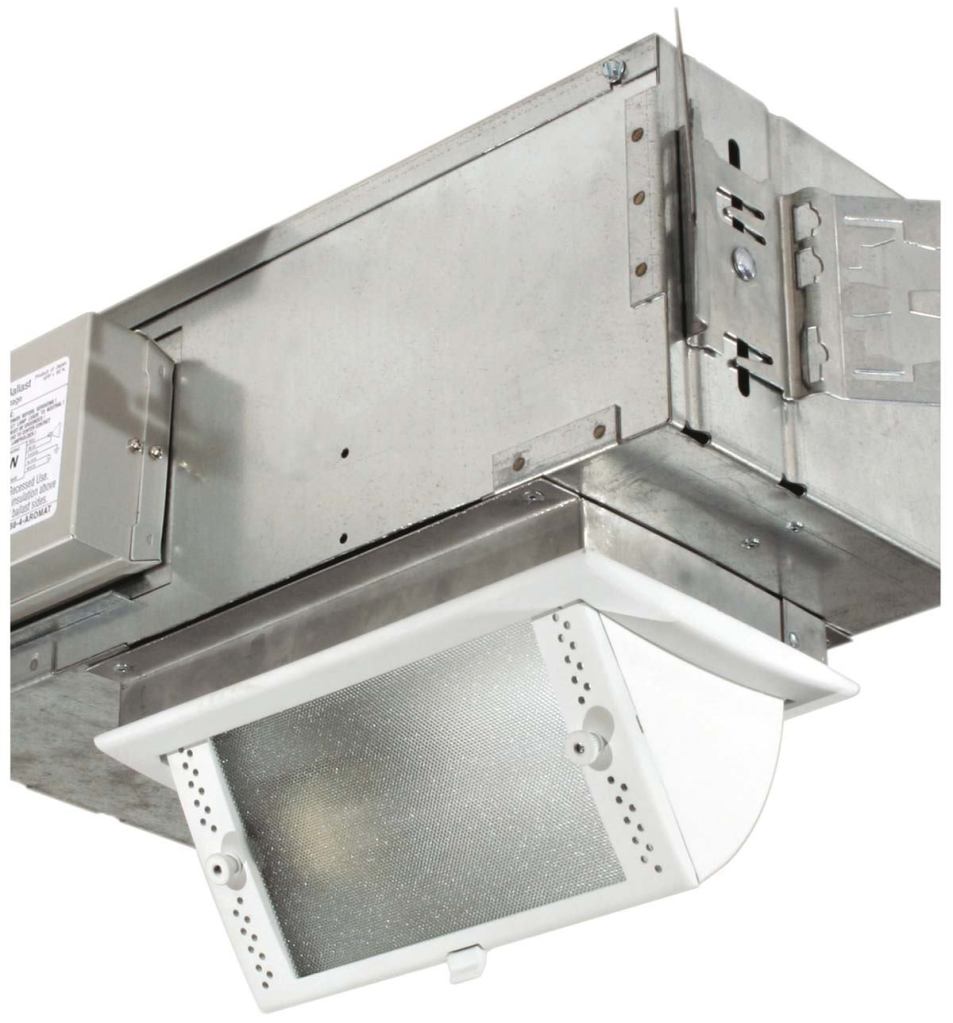 Light-Squares tilt-down wall wash fixture

Pathwaywww.pathwaylighting.com

High-performance reflector distributes light horizontally and vertically through microprismatic tempered glass - Tilts from flush with ceiling to 60 degrees - Lockable tilt prevents movement during lamp replacement - T6 ceramic metal halide lamp in 70 or 39 watts - Thermally protected ballast Custom finishes available