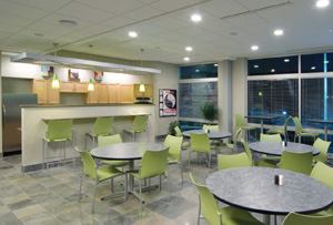 LED downlights will be among the first products to receive the Energy Star label. Wisconsin-based Sentry Equipment is outfitted with LED recessed lighting; its break room uses LED Lighting Fixture's LR6 downlight module with Cree LEDs. The product's development was part of a DOE research partnership.