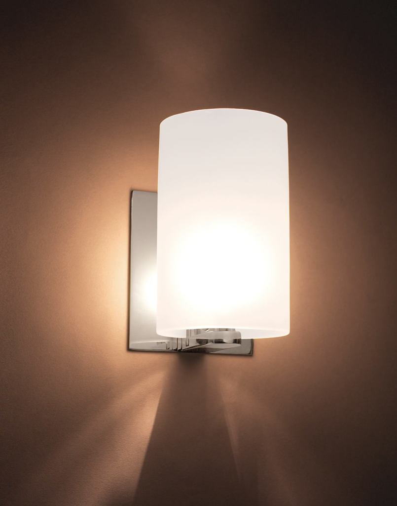 Taza wall sconce
Nessen
www.nessenlighting.com
Direct/indirect decorative wall sconce
ADA compliant
Measures 6 inches tall and 4 inches in depth with a 3 1/2 inch-diameter sand-blasted glass shade
Lamped with with a 35W Xenon
Standard finishes include polished or brushed brass, polished or satin chrome, polished or satin nickel, or antique brass, with an optional baked enamel finish