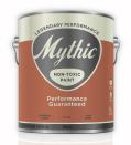 Exterior Flat Paint  Mythic Paint mythicpaint.com Acrylic paint - Zero VOCs and zero carcinogens - Low odor - Can be used on previously painted or primed surfaces such as vinyl, aluminum, wood siding, clapboard, shakes, shingles, shutters, and fencing - Comes in a wide variety of colors and any color can be matched