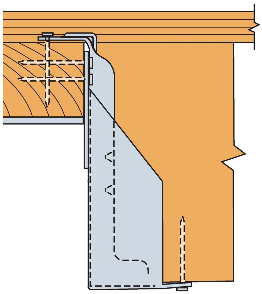 NRUZ Retrofit U hanger for panelized roof construction

Simpson Strong Tiewww.strongtie.com

Designed specifically for use on nailers on steel trusses - Matches the capacity of roof hangers without having to remove the original connectors or disassemble the roof
