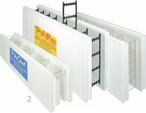 PolyPro 4000 knockdown flat wall formAmerican Polysteelwww.polysteel.com

Lightweight composite tied form



Can be used to create wall widths from 4 to 24 inches in 2-inch increments



2-foot-by-4-foot panels install 50-100 percent faster than most other ICFs



Form ties 6 inches on center



Multiple rebar cradles