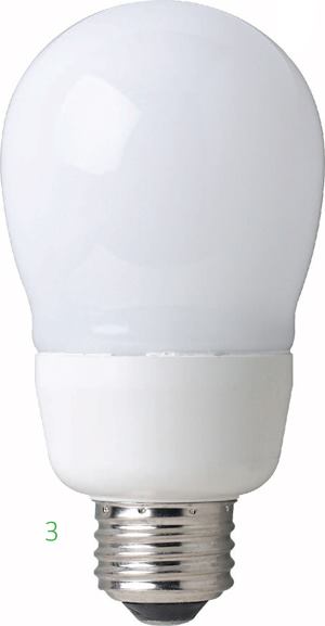 Energy Saver soft white plus compact fluorescent lamp



Philipslighting.philips.com

Lasts up to 13 times longer and requires 75 percent less energy than typical incandescent bulbs



Life span of 8,000-10,000 hours



Provides similar light output to a 60-watt incandescent bulb with only 14 watts



Suggested uses include in table and floor lamps and in open ceiling fixtures