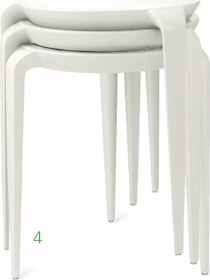 Tavollini



Hellerwww.helleronline.com

Injection-molded nylon stacking side table



Appropriate for indoor or outdoor commercial, institutional, and residential use



Available in white, black, and red 185/16 inches high and 18 1/8 inches in diameter



Weighs 4.85 pounds



Designed by Mario Bellini