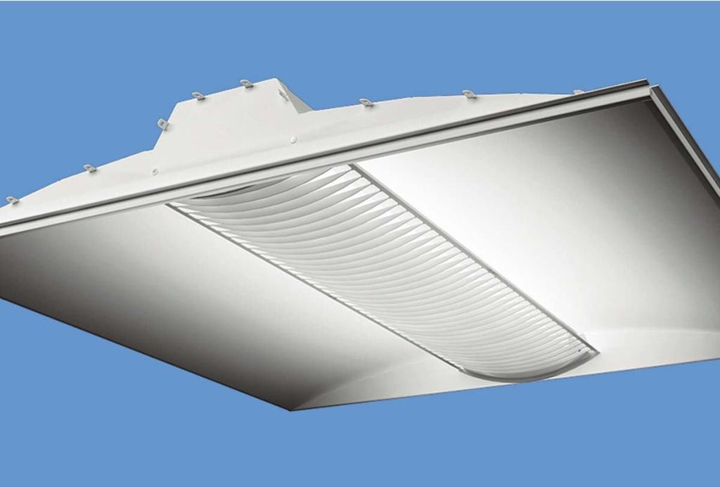Class R Series recessed luminaires

Corelitecorelite.com

Low-profile housing fits in restricted plenum spaces; 1 3/4- or 2 7/8-inch depths - Uses T5 lamps - Available in onefoot- by-four-foot, two-foot-by- two-foot, and two-footby- four-foot sizes with one, two, or three lamps - Four shielding options