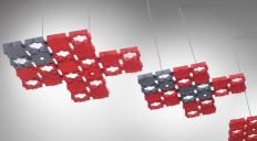 Marrakesh modular luminaireMindspringwww.mindspring-lighting.com

Aluminumhoused, modular fixtures in red or black - Attach together for flexibility and on-site design - Four LEDs per fixture in cool or warm color tones 4 7/9 inches square