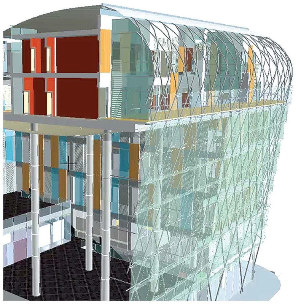 Graphisoftgraphisoft.com

Multicore processor support • New curtain-wall tool • Partial structure display permits coordination with engineers • New documentation features for annotation in 3-D views with dimensions, notes, and 2-D drawings