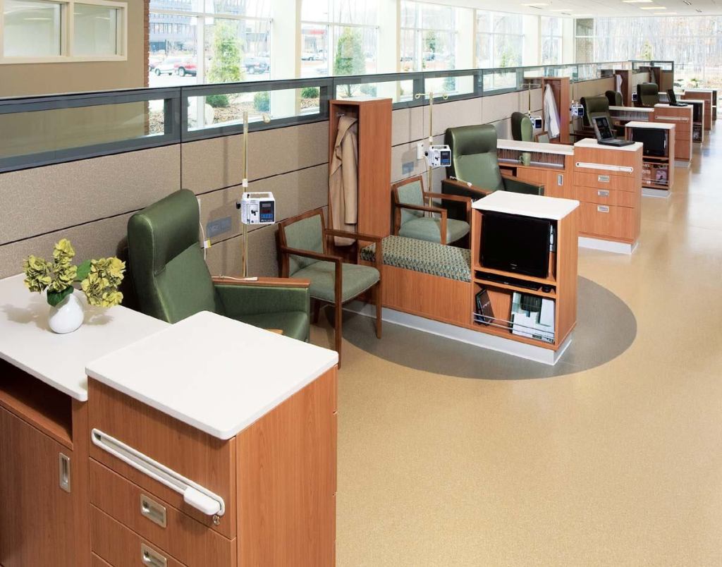 Sonata furniture collection

Nurture Steelcase

www.nurture.steelcase.com 



Furniture collection for infusion cancer-treatment settings



Multiple components Island with hands-free waste disposal



Nurses server with drawer storage and swivel-out surface



Media unit with personal television cabinet



Bench for additional seating and storage



Wardrobe with open storage