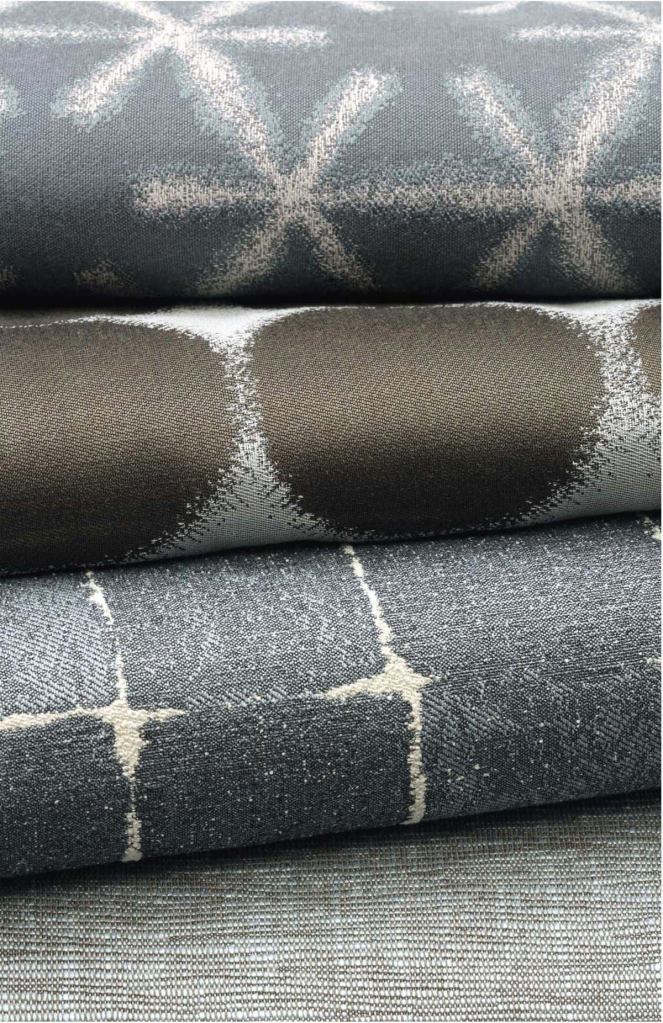 Foundation upholstery fabric

Loop

looptextiles.com

- Designed for healthcare upholstery applications and high-end residential design



- Warm color palette with soft neutrals



- Available in four patterns for healthcare



- Made of Crypton mixed with softer fibers



- Jacquard weave



- Named after the first year of art school