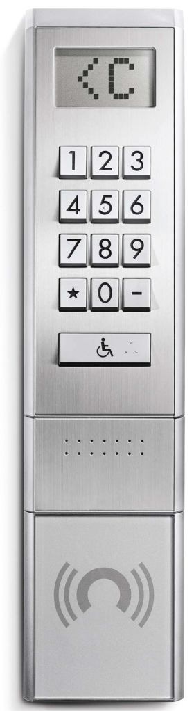 Schindler passenger ID
Schindler
us.schindler.com
Customizes service for each elevator passenger by electronic identification badges, key rings, or watches or by PIN codes to call the optimal car based on the rider's authorizations or physical limitations
Purportedly improves traffic handling 30 percent over traditional systems
Offers ADA-compliant features