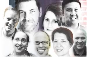 A group of architects, lighting designers, and manufacturers gathered during the AIA National Convention in San Francisco this past April to participate in the 2009 A|L Roundtable. Participants included: Peter Pfau, Ken Lewis, Kami Kinkaid, Primo Orpilla, Alice Prussin, Jim Young, Patty Glasow, and Reed Powers (left to right, top to bottom).