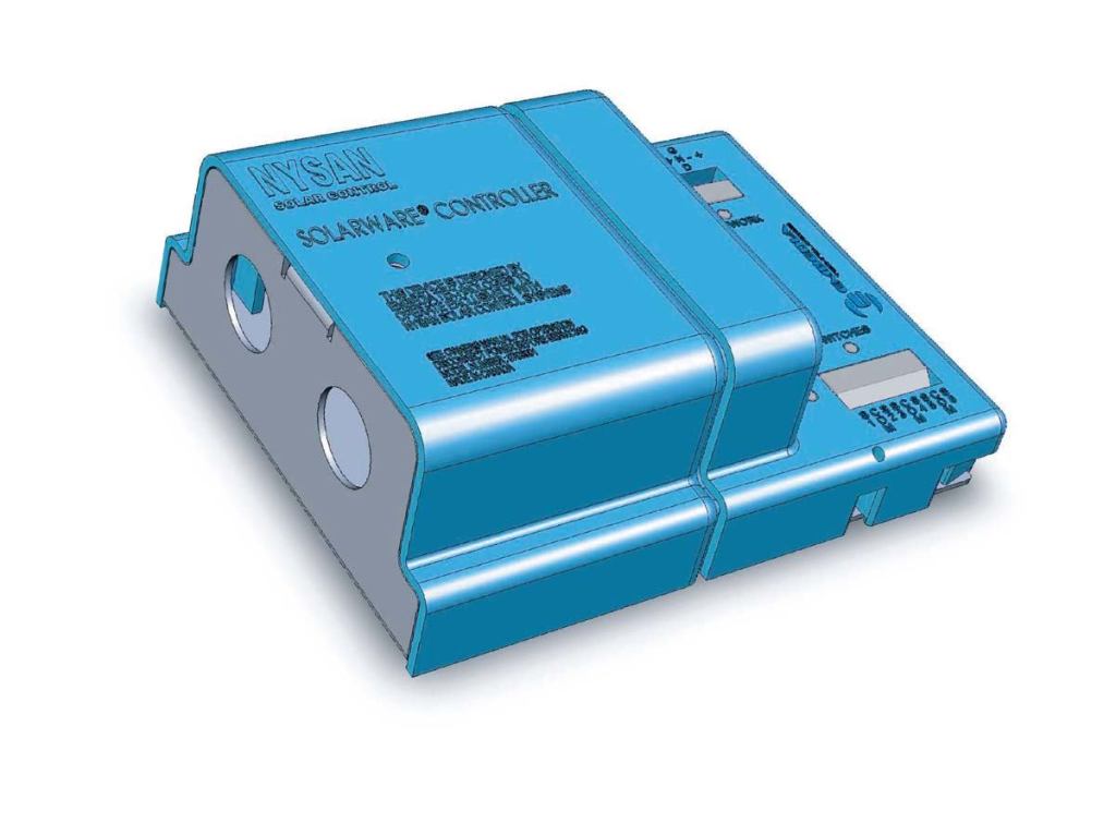 SolarWare shade control

Nysan Solar Control

www.hunterdouglascontract.com/nysan

Automates Nysan's entire line of shading devices



Adjusts to weather and building conditions to manage solar thermal gain and optimize daylighting



Can support input controls (with no coordination between shades), contextual controls (with coordination between shades), and managed controls (with coordination between shades and active monitoring)