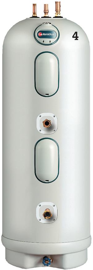 Marathon thermal storage tank

Rheemrheem.com

85- and 105-gallon tanks for holding water heated by solar, geothermal, or hydronic systems - Corrosion-resistant, nonmetallic thermal storage - Watertightness is warranted for life - Seamless, blow-molded polybutene inner tank - Fiberglass insulated