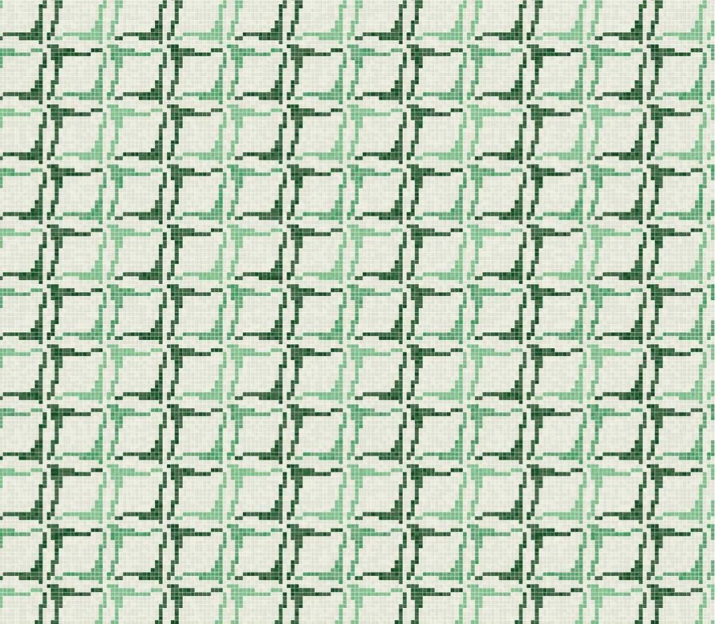 Trend USA's new mosaic tile collection, Feel, is made of 80 percent postconsumer recycled glass in 12 colors and 26 groovy, wallpaper-inspired patterns. The mosaics are made of 3/4" x 3/4" tiles.



12 7/16" x 12 7/16" sheets

trendgroup-usa.com