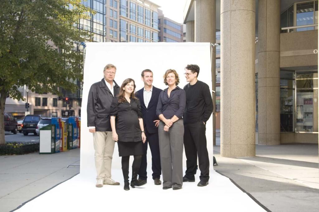 From left, Lars Lerup, Georgeen Theodore, Henry Urbach, Jeanne Gang, and Eric Höweler.