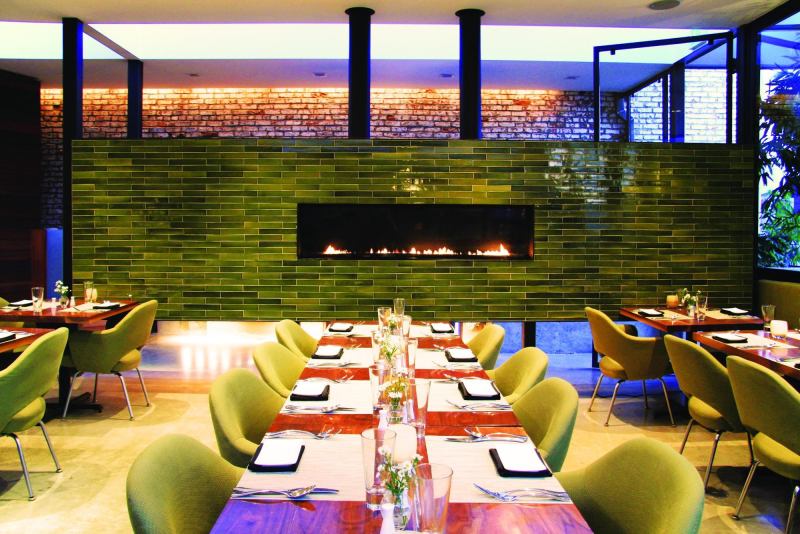 Spark Modern Fires' Direct Vent fireplaces boast 80 percent heat efficiency, with the ability to replace traditional heaters. When installed according to the company's specifications, the units can earn LEED points for hospitality applications thanks to their use of clean-burning natural gas and a circulation system that reduces indoor air pollution. Direct Vent fireplaces are available in 3- and 6-foot lengths and lend themselves to a variety of modern styles and facades. The Tri Vu models have glass on three sides, for views from three angles, while the Vu Thru two-sided fireplaces accommodate two rooms simultaneously.

sparkfires.com