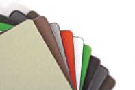 EcoClad



Klip BioTechnologies

kliptech.com

Bio-composite exterior cladding material - Constructed of post-consumer paper products and dense, sustainable bamboo fibers - Materials bound together with water-based co-polymer resin formula - Offered in 10 stock wood grains and six stock matte colors - Custom color matching available - Comes in 4' by 8' or custom-sized panels - VOC free - Helps earn LEED credits