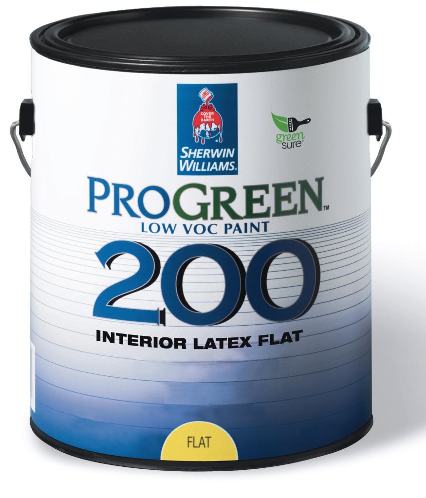 ProGreen 200



Sherwin-Williams

www.sherwin-williams.com

Low-odor, low-VOC paint - Available in new low-sheen finish that is easier to apply and hides surface imperfections - Also available in a primer and in flat, semi-gloss, and eggshell finishes - Comes in hundreds of colors - Economical pricing for commercial applications - Can be applied in occupied areas - Greenguard Certified for Children Schools