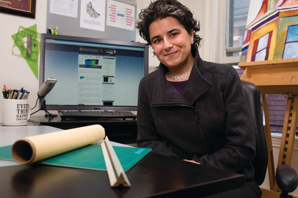 "I really love crossing disciplines—neuroscience, nanotechnology," says Maria Lorena Lehman. "I love going outside architecture and finding things to bring back to architecture."