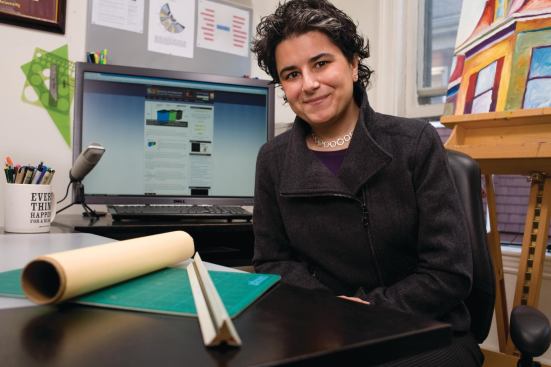 "I really love crossing disciplines—neuroscience, nanotechnology," says Maria Lorena Lehman. "I love going outside architecture and finding things to bring back to architecture."