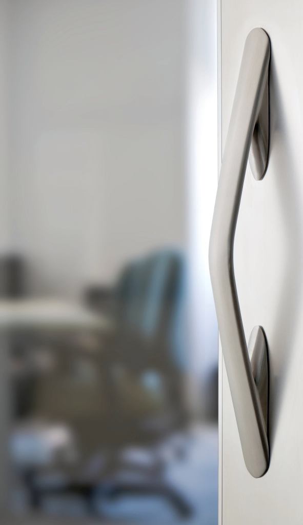 The curvy Trango Door Pulls from Forms + Surfaces were designed with a clean profile that fits comfortably in the hand. Stainless steel finishes in polished, satin, and stippled; and bronze finishes in polished, satin, stippled, oil-rubbed, and stippled oil-rubbed complement the company’s own collection of doors, but can add the right touch to any other brand. The pulls come in two center-to-center dimension options: 12" and 4". The overall length is 19.75".

forms-surfaces.com